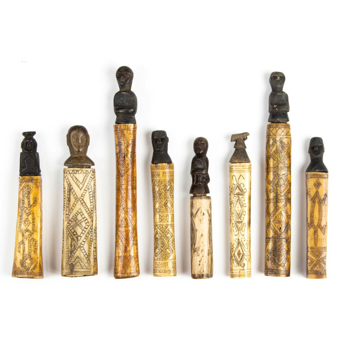 (LOT OF 8) DAYAK INDONESIAN