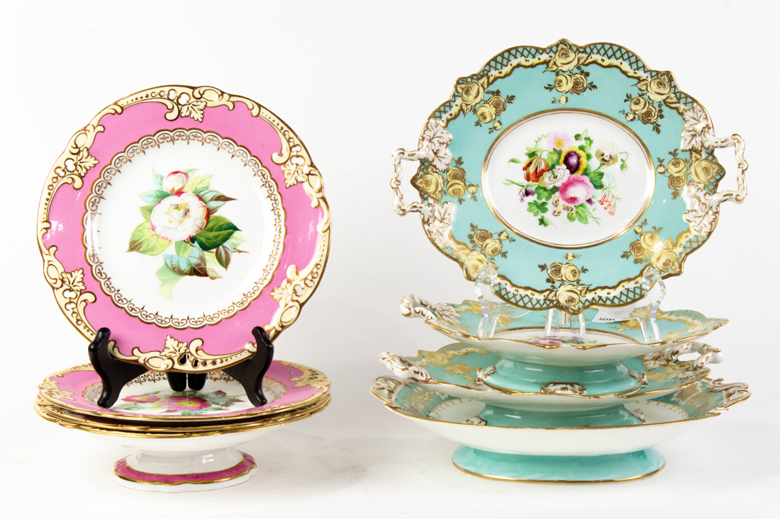 (LOT OF 8) ENGLISH PORCELAIN