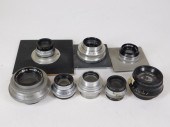 LOT OF 8 ENLARGER LENSES Lot o