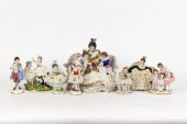 (LOT OF 8) GERMAN PORCELAIN LA