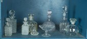 (LOT OF 8) HANDBLOWN OR CUT GL