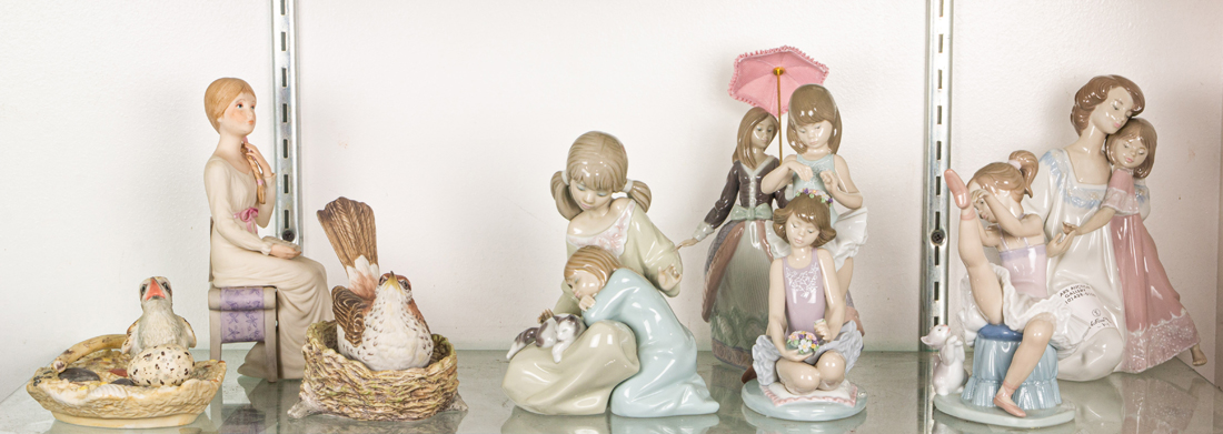 (LOT OF 8) LLADRO, BOEHM AND