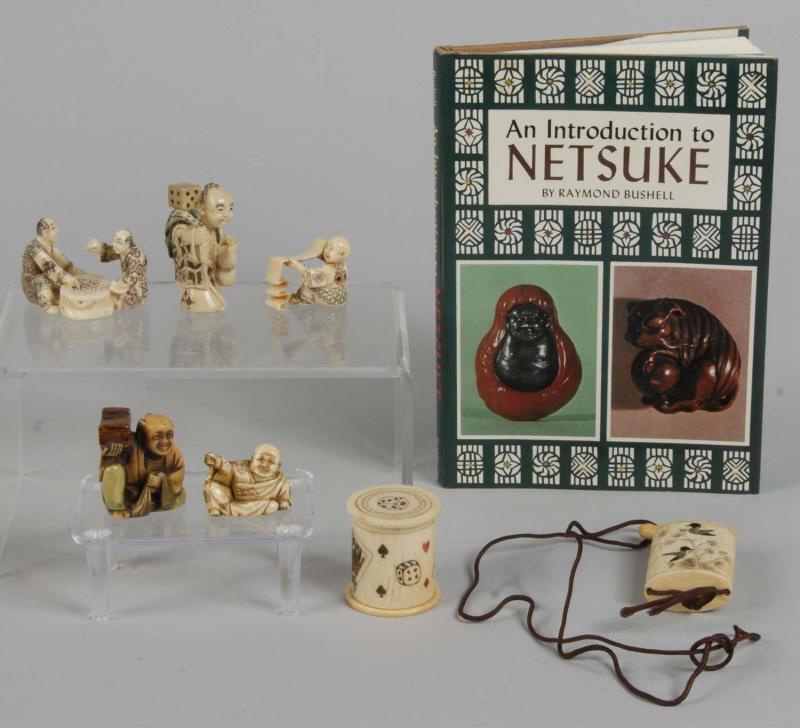 Lot of 8: Netsuke Figures &