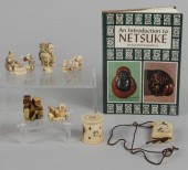 Lot of 8: Netsuke Figures & Bo