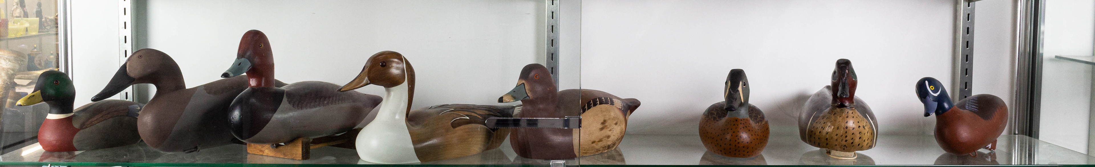 (LOT OF 8) PAINTED WOOD DUCK