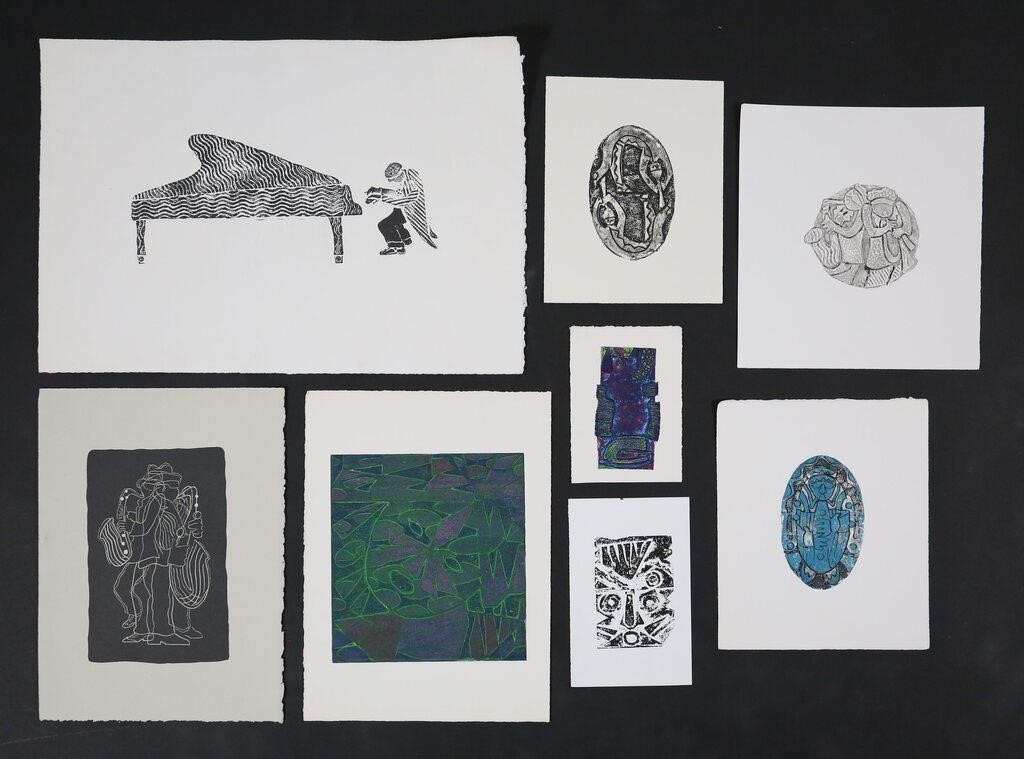LOT OF 8 PRINTS BY STEVE