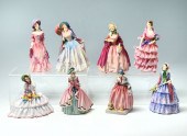 LOT OF 8 ROYAL DOULTON LADIES: