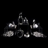 (LOT OF 8) STEUBEN GLASS ANIMA