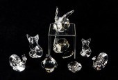 (LOT OF 8) STEUBEN GLASS ANIMA