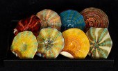(LOT OF 8) STUDIO ART GLASS PL