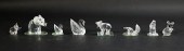 LOT OF 8 SWAROVSKI CRYSTAL ANI