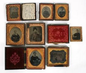 Lot of 8 Tintypes/DAGs mainly of