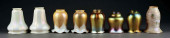 LOT OF 8: TULIP-STYLE ART GLAS