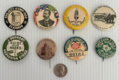 LOT OF 8 UNUSUAL ANTIQUE BUTTO
