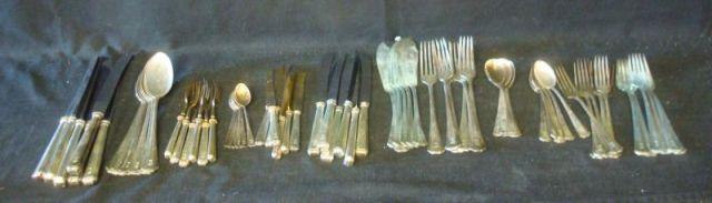 Lot of 800 Silver Flatware. Maker's