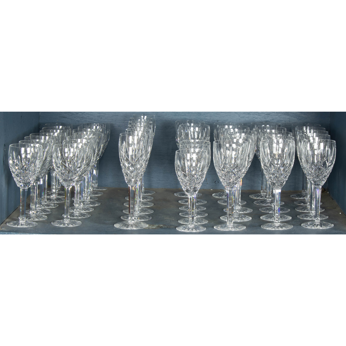 (LOT OF 82) WATERFORD CUT GLASS