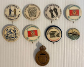 LOT OF 9 ANTIQUE WW1 WELCOME H