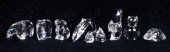 (LOT OF 9) BACCARAT ANIMALS (L