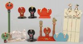 Lot of 9: Celluloid & Plastic
