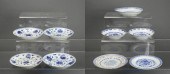 (LOT OF 9) CHINESE BLUE AND WH
