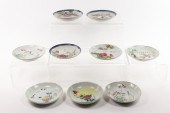 (LOT OF 9) CHINESE FAMILLE ROS