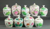 (LOT OF 9) CHINESE FAMILLE ROS