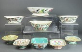 (LOT OF 9) CHINESE FAMILLE ROS