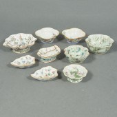 (LOT OF 9) CHINESE FAMILLE ROS