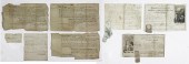 (LOT OF 9) HISTORICAL DOCUMENT
