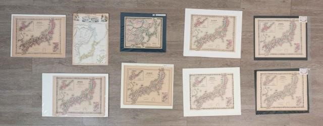 LOT OF 9 MAPS OF JAPAN3 Colton, 5