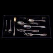 (LOT OF 9) SILVER UTENSILS (Lo
