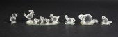 LOT OF 9 SWAROVSKI CRYSTAL ANI