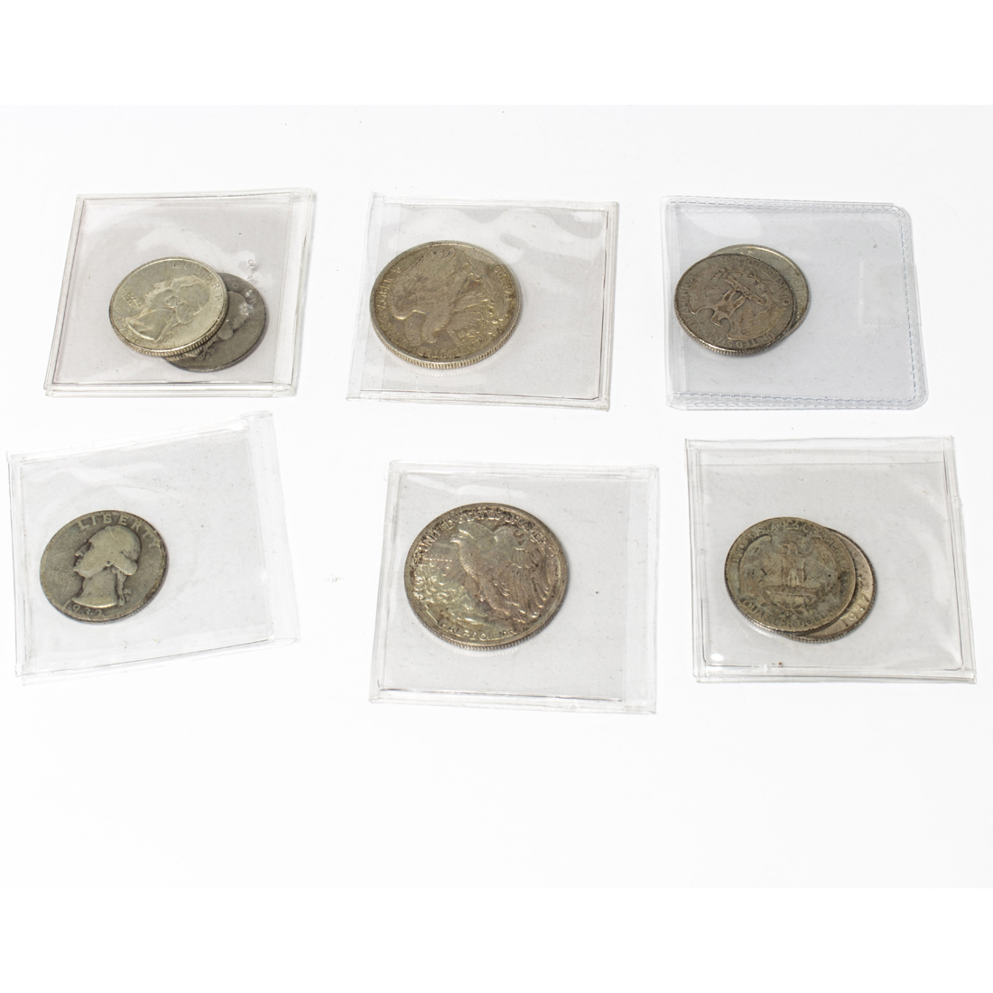 (LOT OF 9) US SILVER COINS (7)