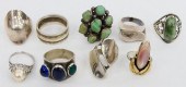 LOT OF 9 VARIOUS STERLING SILV