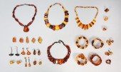 LOT OF AMBER JEWELRYLot of amb