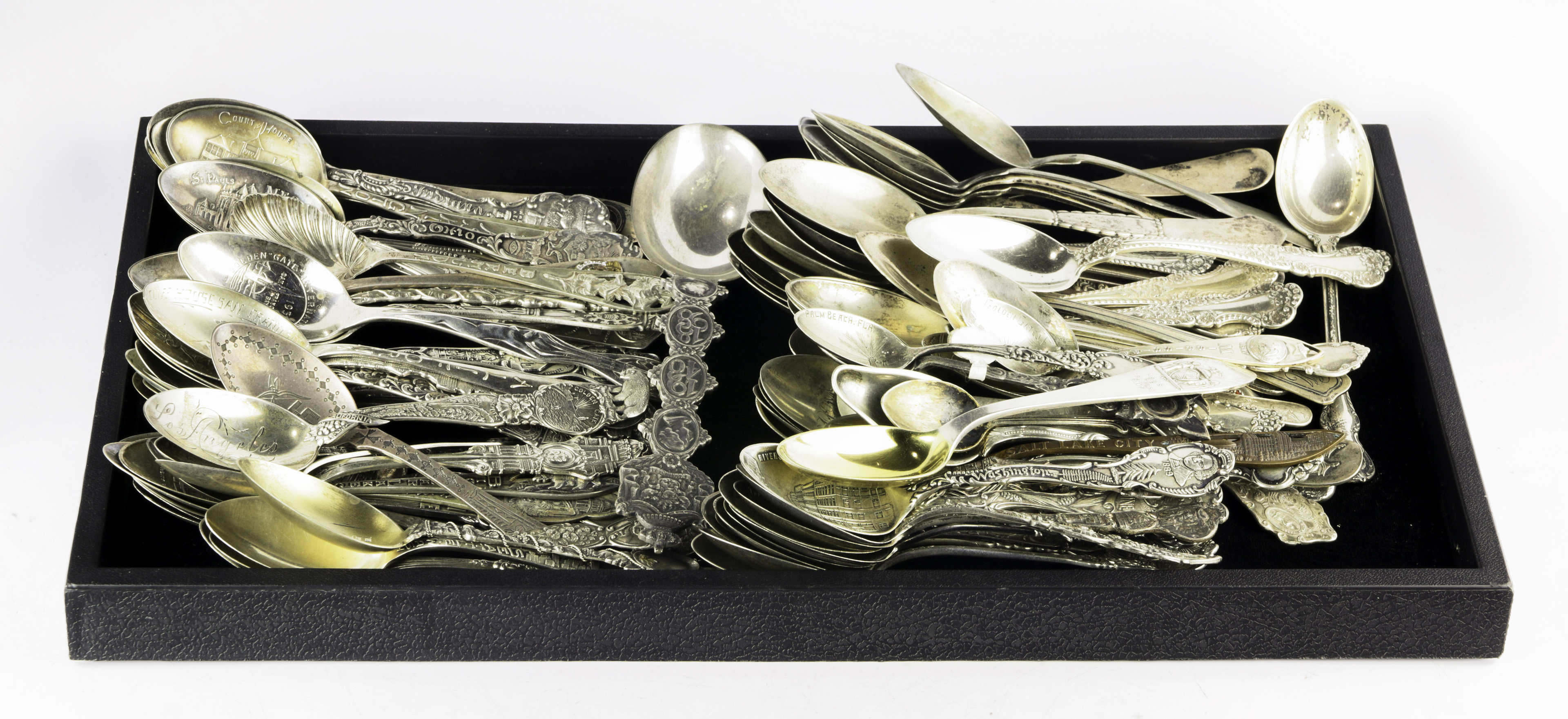 (LOT OF APPROX 105) SILVER TEA OR