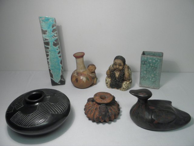 Lot of assorted art pottery.