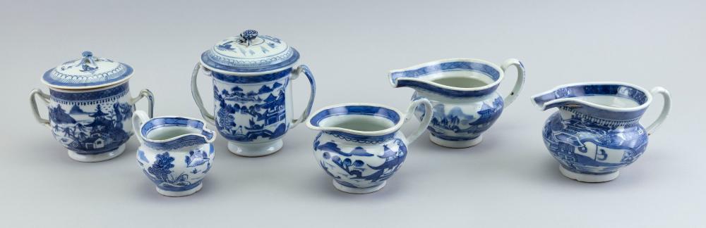 LOT OF ASSORTED CHINESE EXPORT BLUE