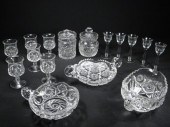 Lot of assorted cut crystal pi