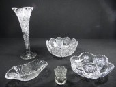 Lot of assorted cut glass and