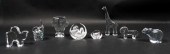 LOT OF ASSORTED GLASS ANIMALSL