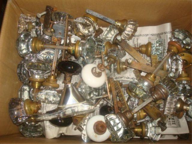Lot of Assorted Glass Door Handles.