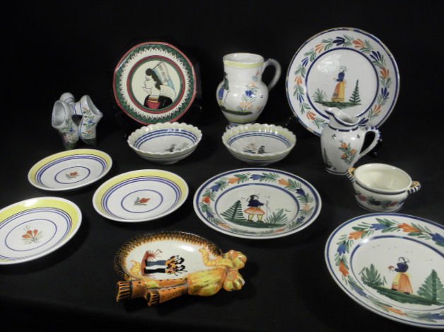 Lot of assorted Henriot Quimper