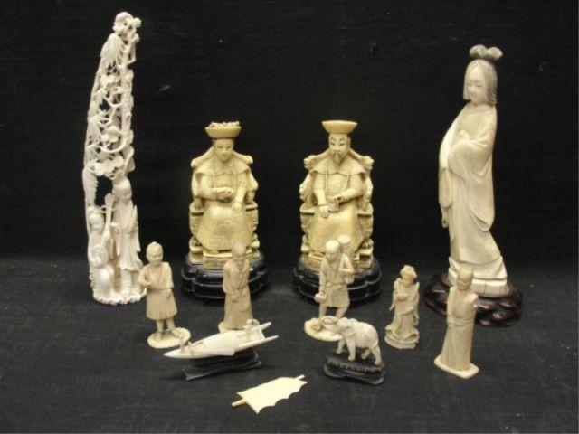 Lot of Assorted Ivories. From a