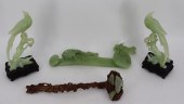 LOT OF ASSORTED JADE ITEMS. In