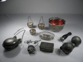 Lot of assorted silver tone ta