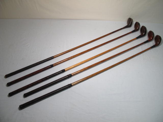 Lot of assorted wooden shaft golf