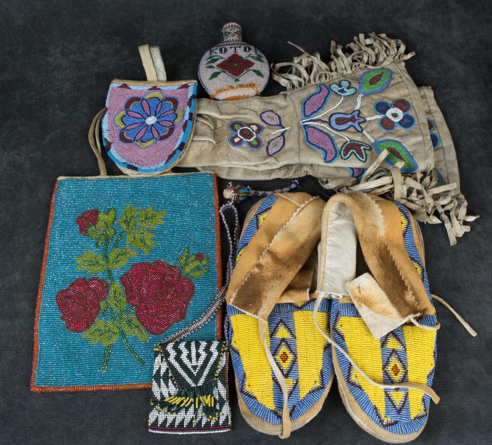 LOT OF BEAD DECORATED NATIVE