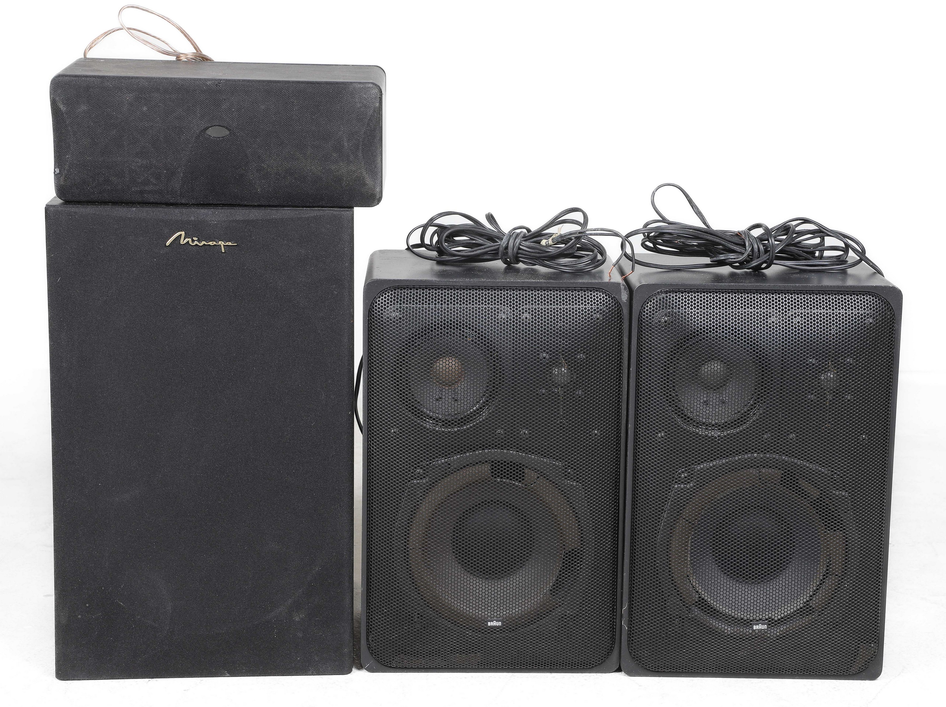 Lot of Braun and Mirage Speakers