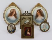 LOT OF BRONZE FRAMED MINIATURE